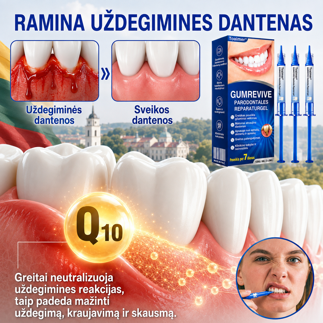 🇱🇹🦷2️⃣ Trilumia® GumRevive – pažangus gelis dantenų ir periodonto priežiūrai