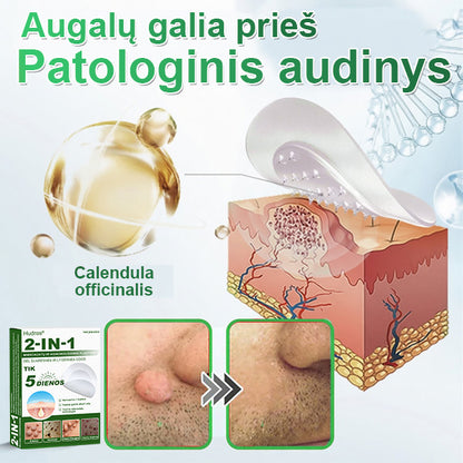 🍄2️⃣Hudros® 2 viename mikroadatų pleistras – tikslinga pagalba nuo karpų, odos darinių, spuogų ir tamsių dėmių