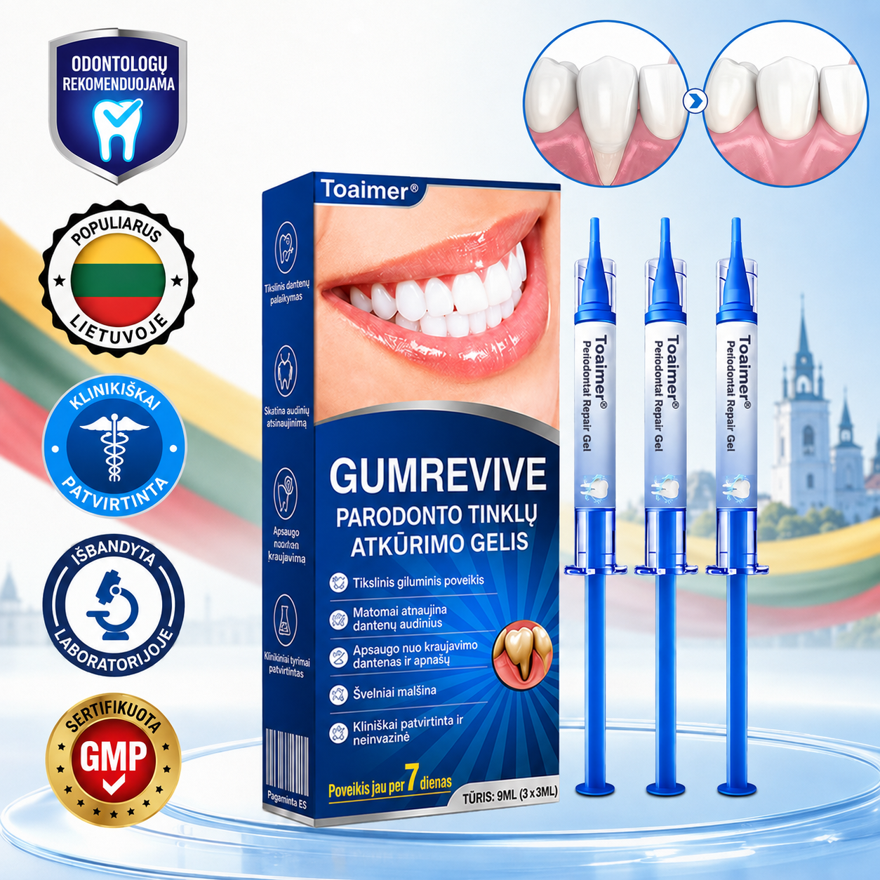🇱🇹🦷2️⃣ Trilumia® GumRevive – pažangus gelis dantenų ir periodonto priežiūrai
