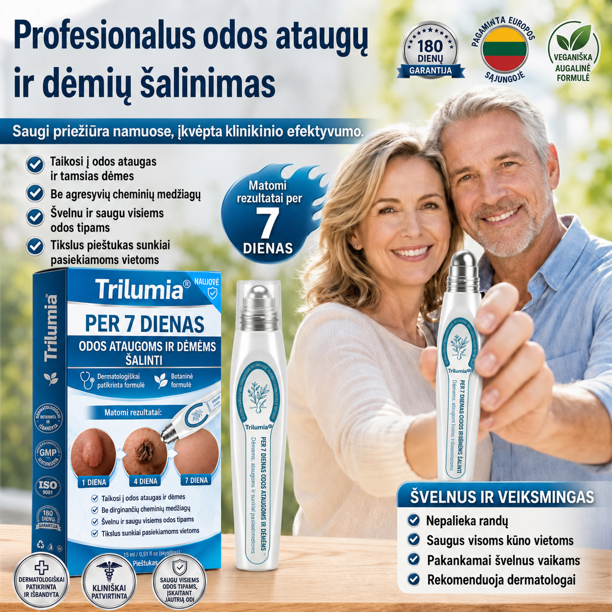 Trilumia® tikslinės odos priežiūros priemonės vaizdas 1
