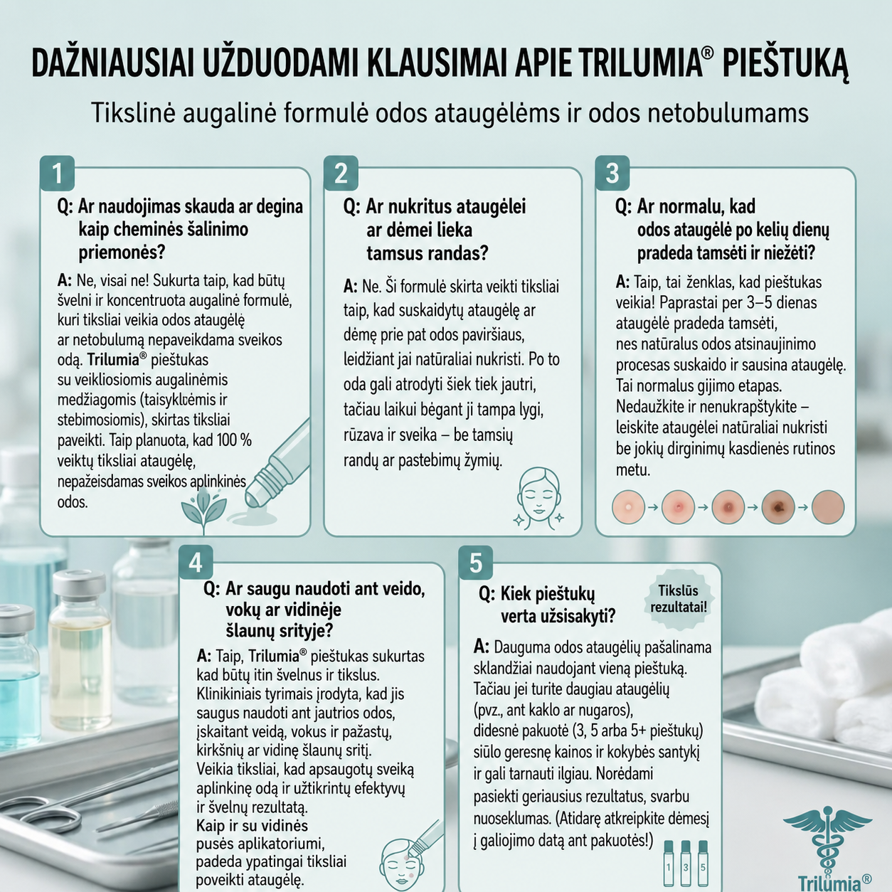 Trilumia® tikslinės odos priežiūros priemonės vaizdas 9