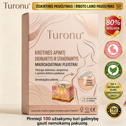 👨‍🔬Turonu® krūtinės apimties ir stangrumo mikroadatiniai pleistrai – pažangi nano technologija-7101